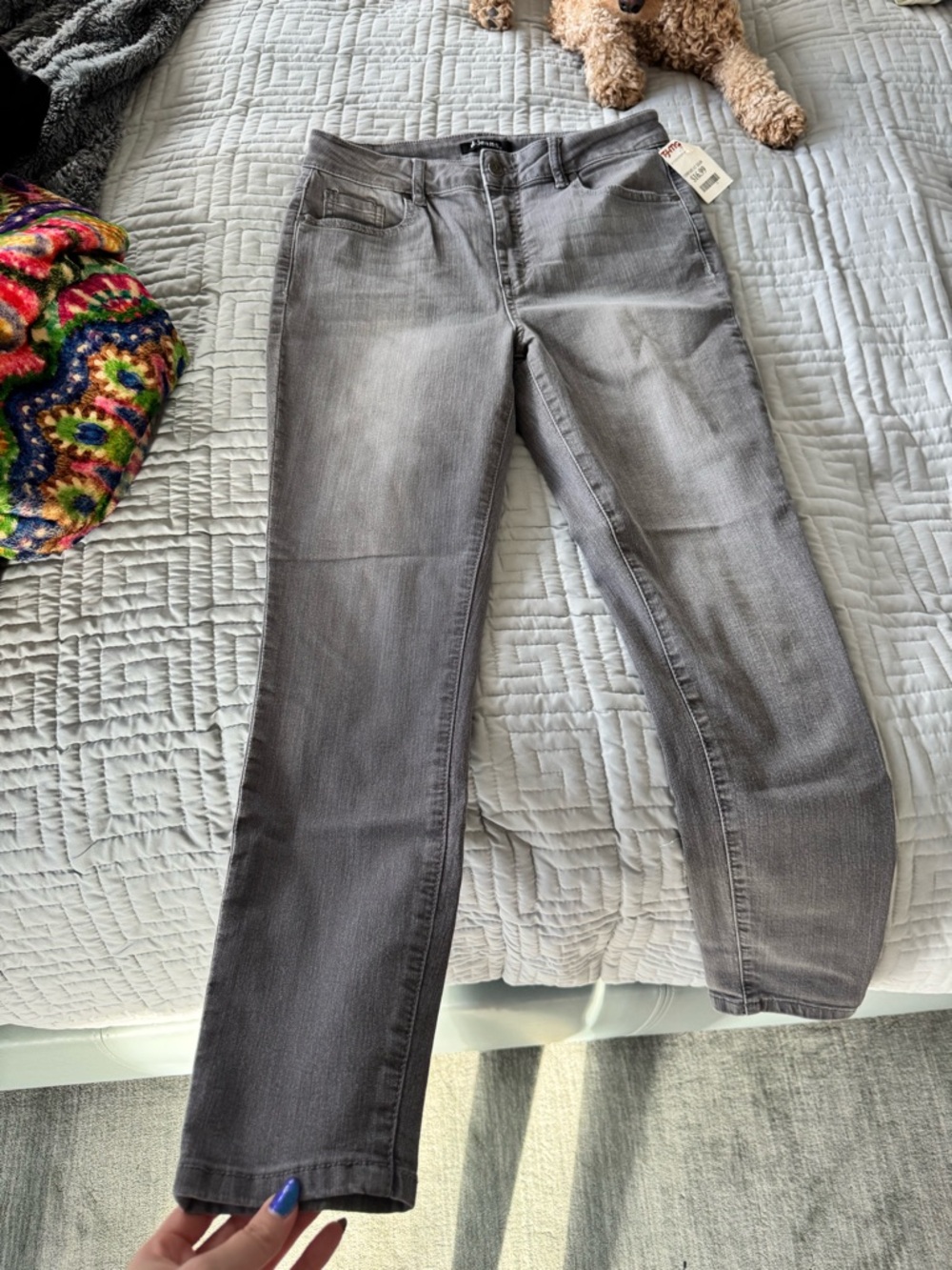 d. jeans Women's Gray Straight-Leg Jeans - Picture 4 of 5
